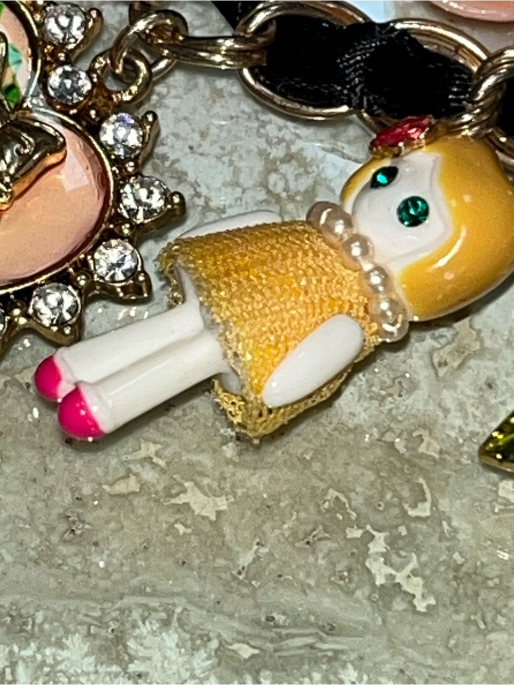 Vintage Betsey Johnson BETSEYVILLE Premier Dollhouse Multi-Strand Bracelet - Picture 3 of 16